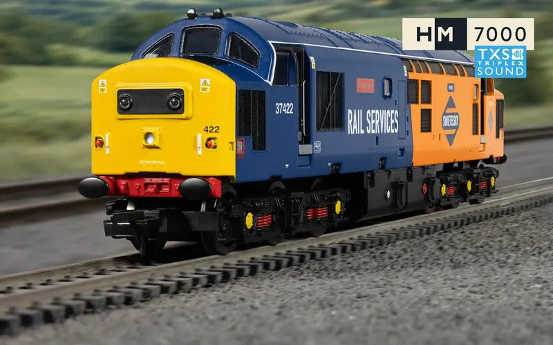 Hornby R30544TXS RailRoad: Rail Services Class 37 'Pegasus' 37422 DCC Sound Fitted OO Scale