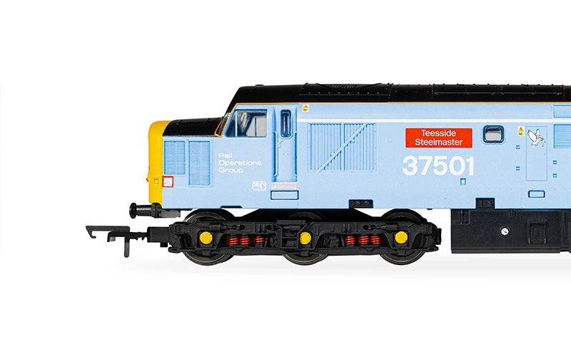 Hornby R30545TXS RailRoad: British Steel Class 37 'Teesside Steelmaster' 37501 DCC Sound Fitted OO Scale
