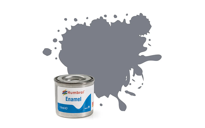Humbrol Enamel AA1359 No 123 Extra Dark Sea Grey Satin 14ml