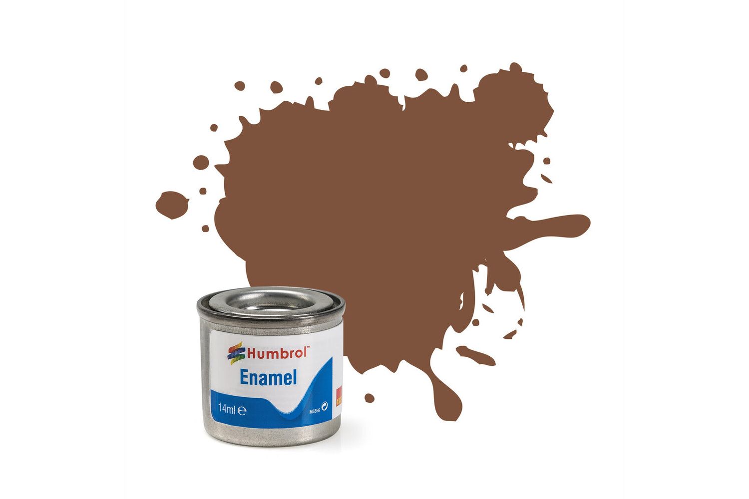 Humbrol Enamel AA6224 No 186 Brown Matt 14ml