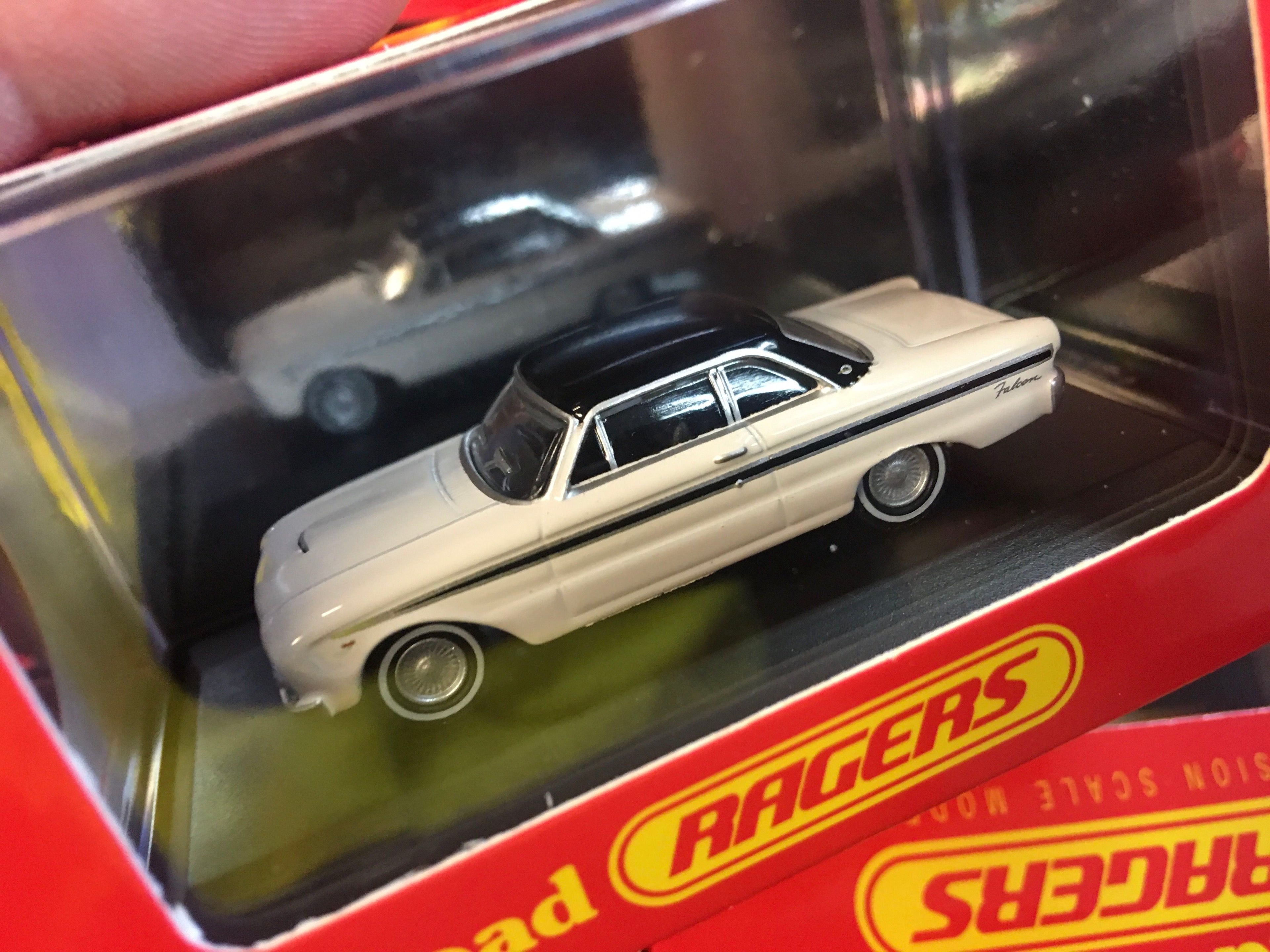 Road Ragers R.056 1964 XM Falcon Coupe Alpine White with Onyx Black Roof HO Scale