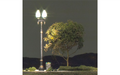 Woodland Scenics Just Plug JP5632 Street Lights Double Lamp Post HO Scale