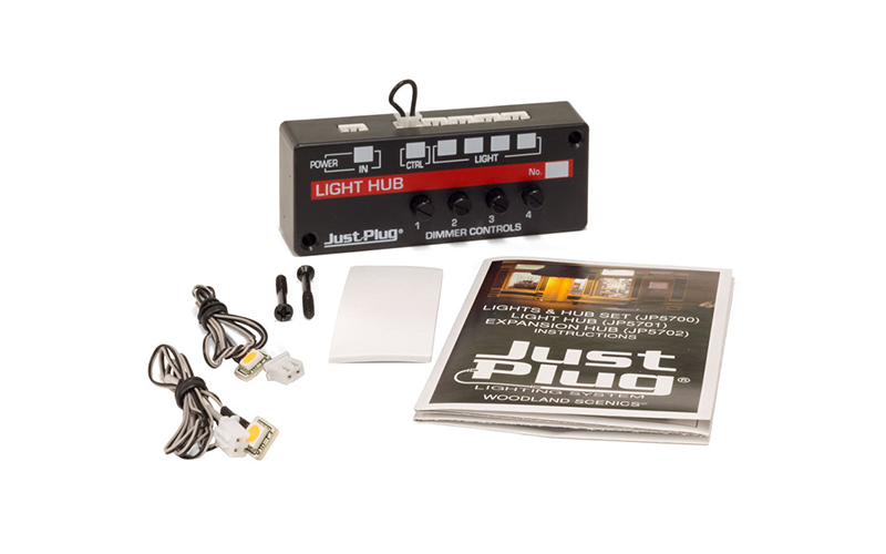 Woodland Scenics Just Plug JP5700 Lights and Hub Set