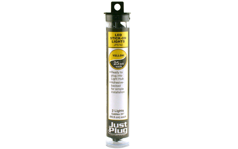 Woodland Scenics Just Plug JP5742 LED Stick-on Lights Yellow 30mA