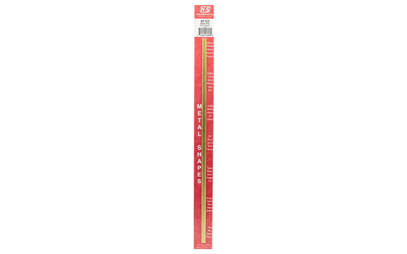 K & S #8169 Round Brass Rod x 12" Long - 0.072" OD