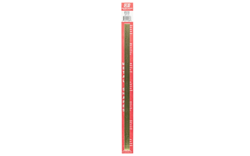 K & S #8236 Brass Strip x 12" Long - 0.025" Thick x 1/2" Wide