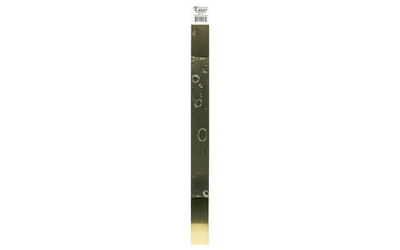 K & S #8237 Brass Strip x 12" Long - 0.025" Thick x 1" Wide