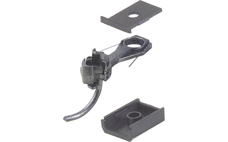 Kadee #119 Magne-Matic® Metal "SE" Shelf "Whisker®" Couplers with Gearboxes Medium (9/32") Centerset Shank Two Pair HO Scale