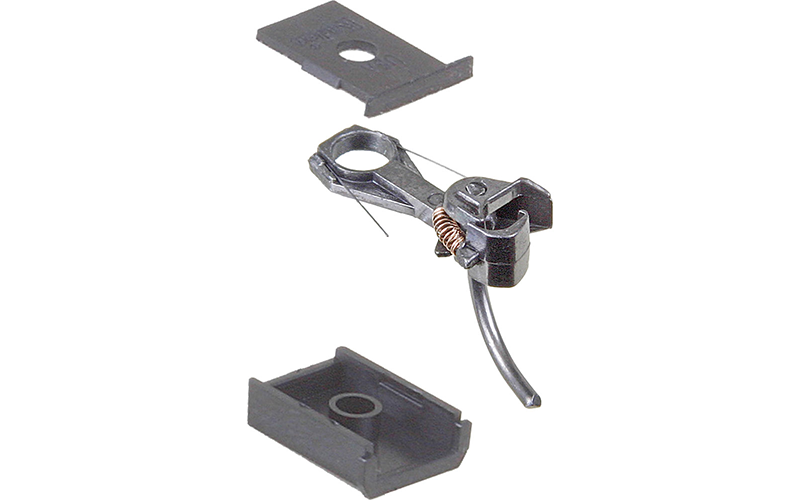 Kadee #147 Magne-Matic® "Standard" Head Metal "Whisker®" Coupler w/ Gearboxes, Medium (9/32") Underset Shank Two Pair HO Scale