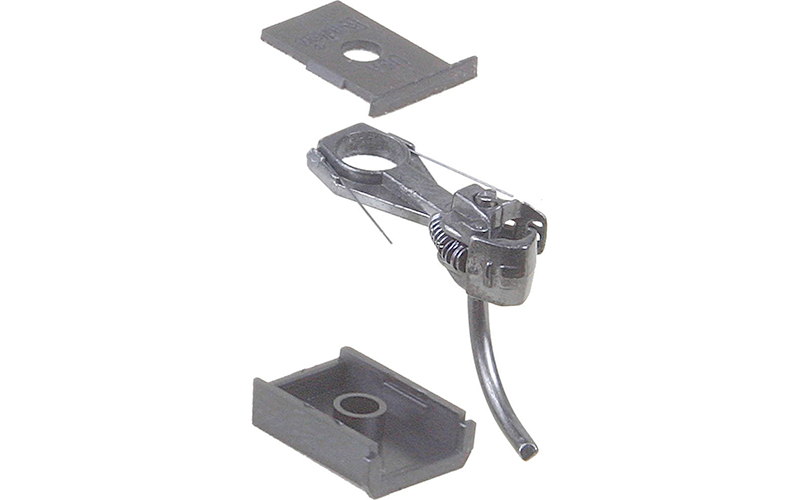 Kadee #153 Magne-Matic® Whisker® Scale Metal Couplers with Gearboxes - Short (1/4") Centerset Shank Two Pair HO Scale