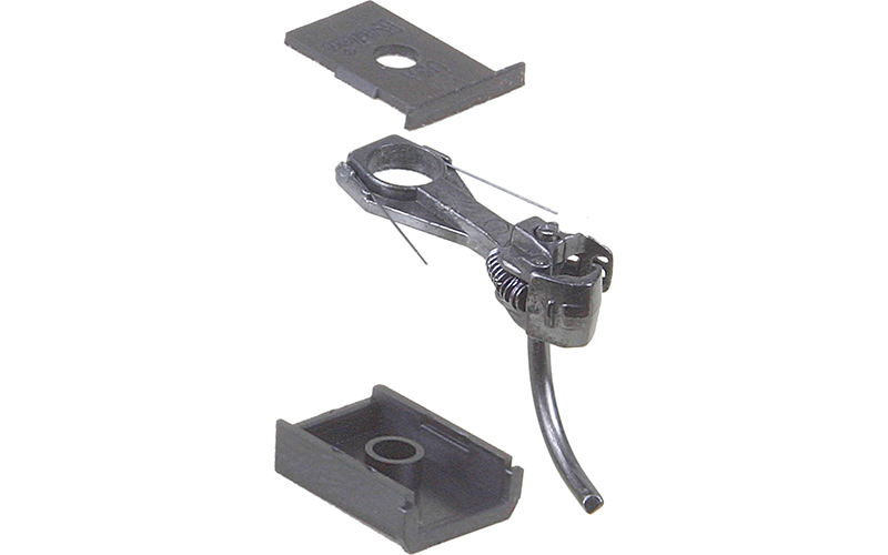 Kadee #158 Magne-Matic® Whisker® "Scale" Head Metal Couplers w/ Gearboxes Medium (9/32") Centerset Shank Two Pair HO Scale