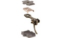 Kadee #22 HO Scale 20-Series Plastic Couplers with Gearboxes Medium (9/32") Overset Shank Two Pair HO Scale