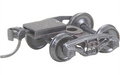 Kadee #502 Bettendorf 50-ton Trucks with Ready-to-Mount Couplers 33" Smooth Back Wheels Metal Fully Sprung HO Scale