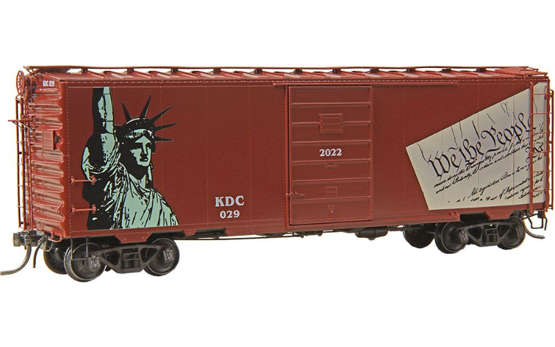 Kadee #6929 KDC 2022 Patriotic Car #029 - RTR 40' PS-1 Boxcar HO Scale