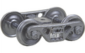 Kadee #513 A.S.F.® 100-ton Roller Bearing Trucks with 36" Smooth Back Wheels - Metal Fully Sprung HO Scale