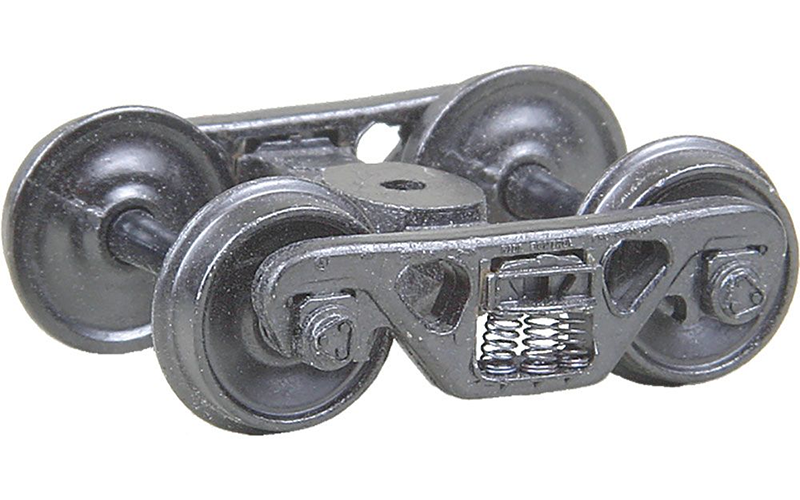 Kadee #513 A.S.F.® 100-ton Roller Bearing Trucks with 36" Smooth Back Wheels - Metal Fully Sprung HO Scale
