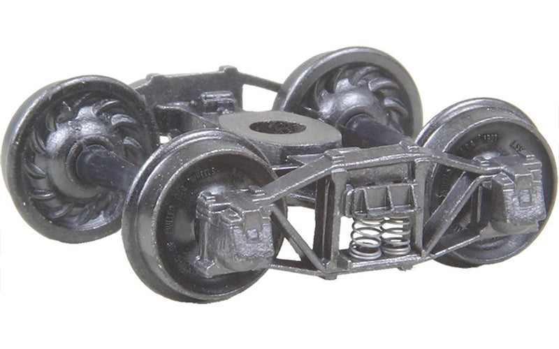 Kadee #551 HO Scale Arch Bar Self Centering Trucks with 33" Ribbed Back Wheels Metal Fully Sprung HO Scale