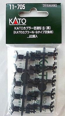 Kato 11-705 Unitrack Couplers Type B Black 20 Pcs N Scale