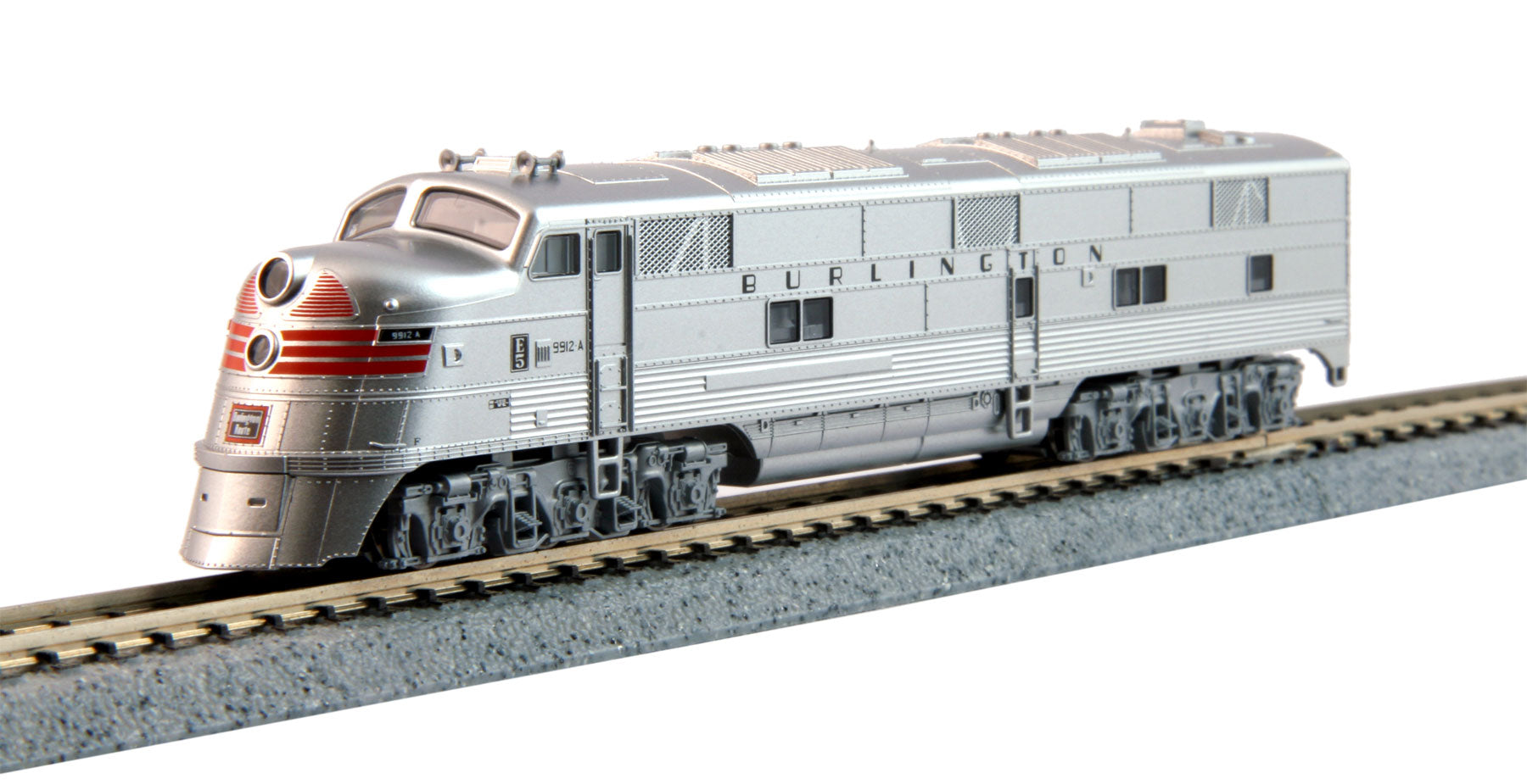 Kato 176-5404 E5A CB&Q w/ Red Nose Stripes #9912A N Scale