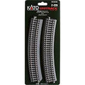 Kato 2-220 Unitrack Code 83 Curved Track 610mm 22.5 Degrees 4 Pack HO Scale