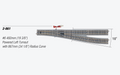 Kato 2-861 #6 492mm (19 3/8") Powered Right Turnout with 867mm (34 1/8") Radius Curve HO Scale