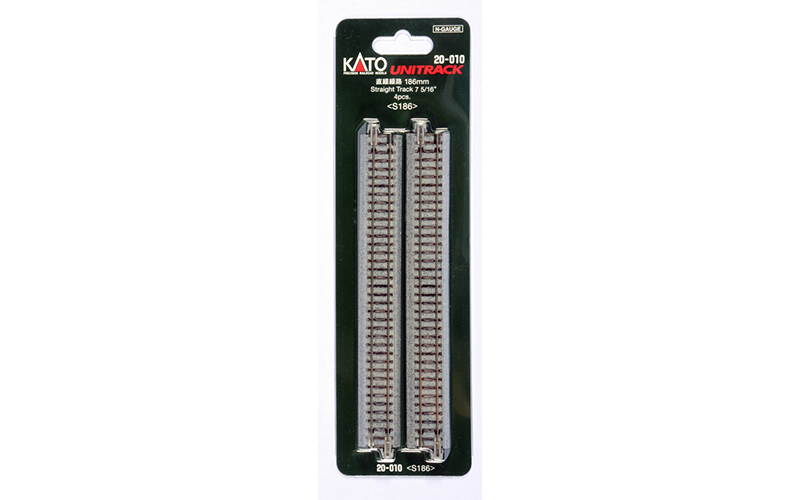 Kato 20-010 Unitrack Straight 186mm (4 pieces) N Scale