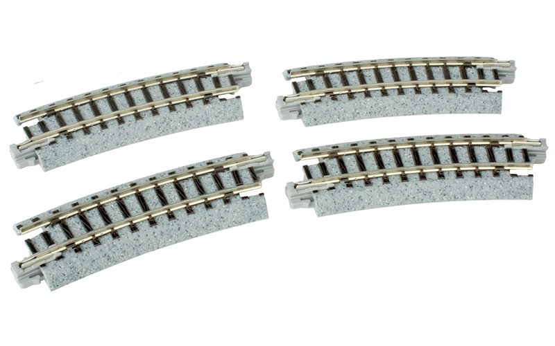 Kato 20-101 Unitrack Curved Track 249mm 15 Degrees 4 Pack N Scale