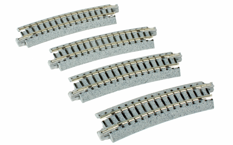 Kato 20-121 Unitrack Curved Track 315mm 15 Degrees 4 Pack N Scale