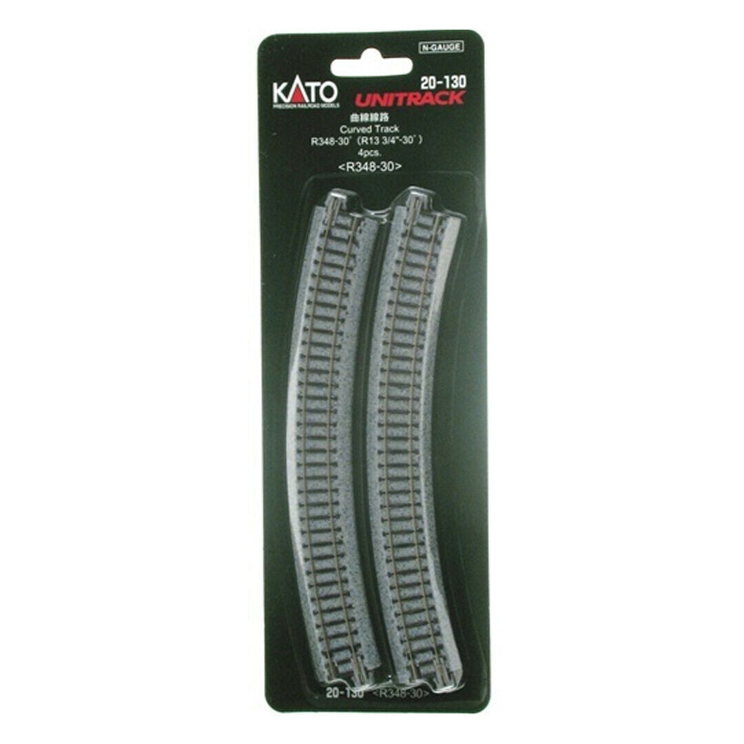 Kato 20-130 Unitrack Curved Track 348mm 30 Degrees 4 Pack N Scale