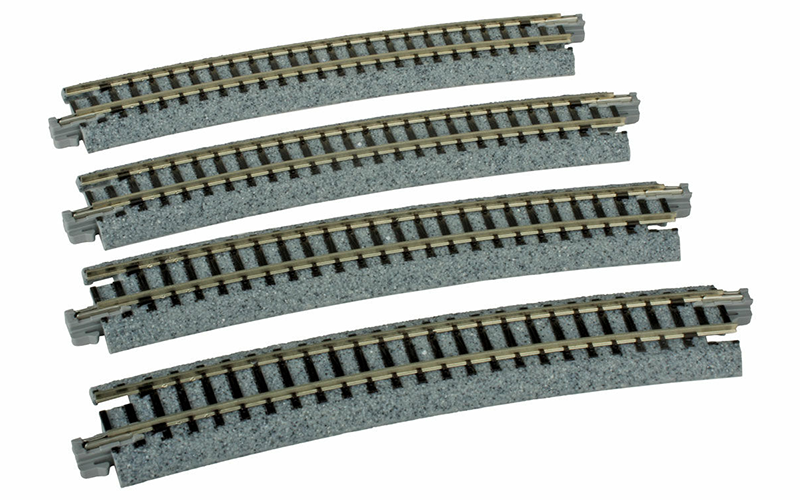 Kato 20-160 Unitrack Curved Track 481mm 15 Degrees 4 Pack N Scale