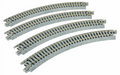 Kato 20-170 216mm (8 9/16") Radius 45º Curve Track 4 pcs N Scale