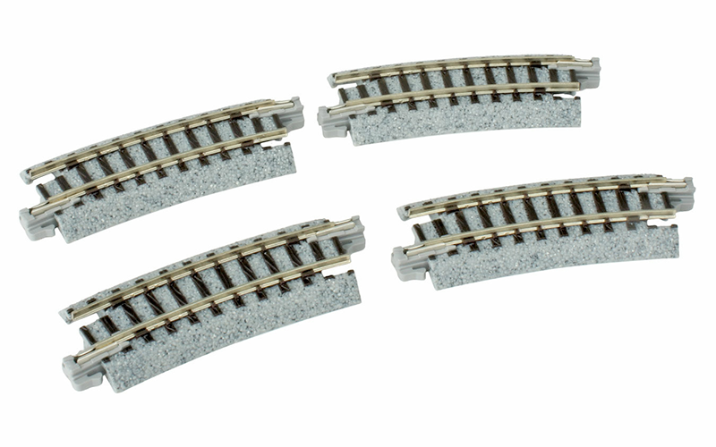 Kato 20-171 Unitrack Curved Track 216mm 15 Degrees 4 Pack N Scale