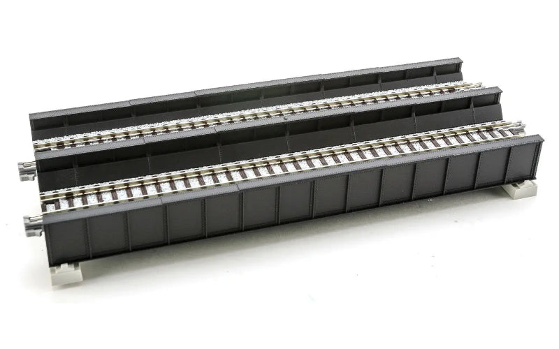 Kato 20-458 Double Track Plate Girder Bridge Light Black N Scale