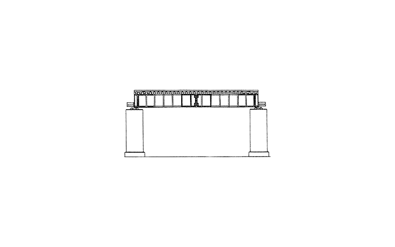 Kato 20-464 124mm (4 7/8") Deck Plate Girder Bridge Black N Scale