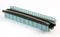 Kato, 20-472, Unitrack, Deck Girder Curved Bridge, Grey, 481mm, 15 Degrees, N Scale