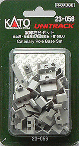 Kato, 23-056, Unitrack, Catenary Pole Base Set, N Scale