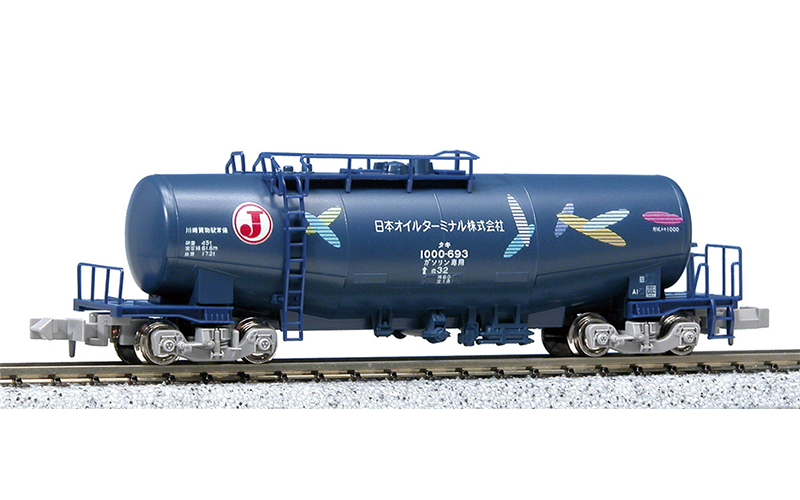 Kato 8037-4 Tank Car TAKI 1000 Blue with Japan Oil Terminal Feather Mark N Scale