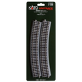 Kato 2-230 Unitrack Code 83 Curved Track 670mm 22.5 Degrees 4 Pack HO Scale