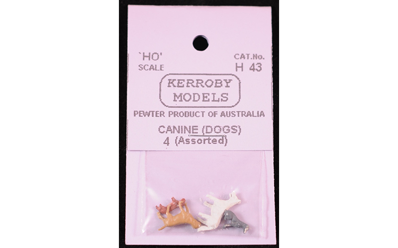 Kerroby Models H43 Dogs HO Scale