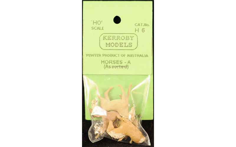Kerroby Models H6 Horses 'A' HO Scale
