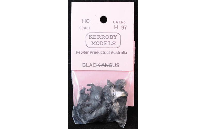 Kerroby Models H97 Black Angus x10 HO Scale