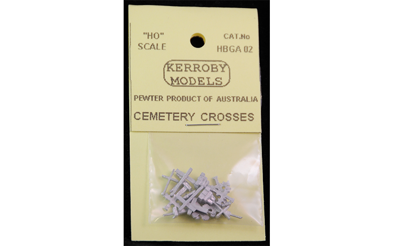 Kerroby Models HBGA02 Cemetery Crosses HO Scale