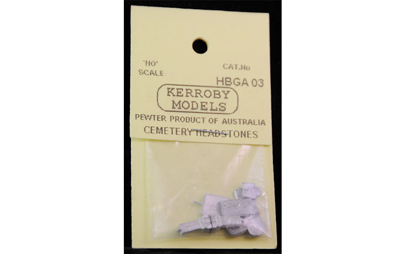 Kerroby Models HBGA03 Cemetery Headstones HO Scale