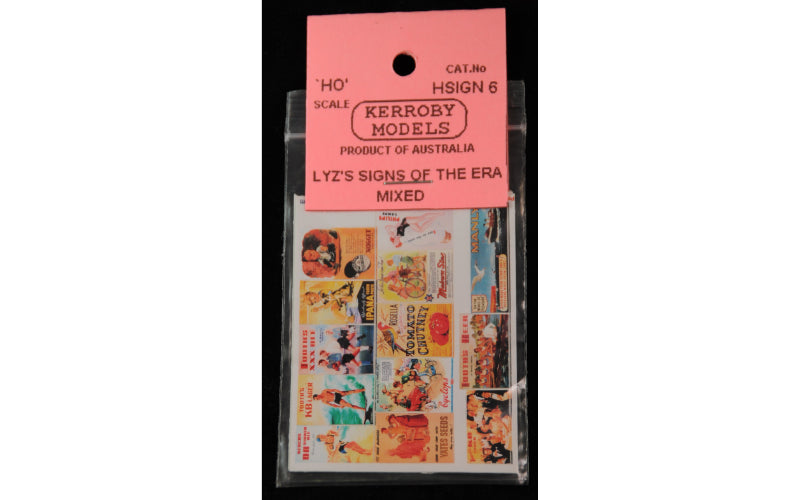 Kerroby Models HSIGN 06 Lyz's Signs HO Scale