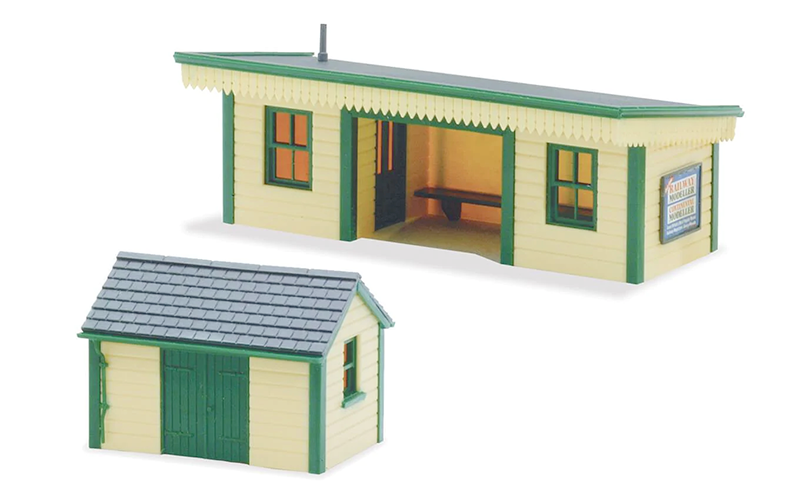 Peco Lineside Kits LK-16 Platform Shelter and Hut Timber OO/HO Scale