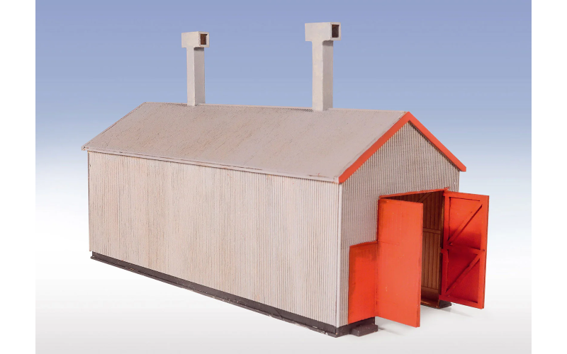 Peco Lineside Kit LK-220 Corrugated Engine Shed Lasercut Kit OO/HO/OO9 Scale