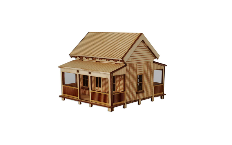 Little Building Co Colonial Gable Cottage HO Scale