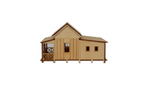 Little Building Co Colonial Gable Cottage with Rear Addition HO Scale
