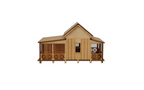 Little Building Co Colonial Gable Cottage with Rear Addition HO Scale