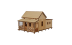 Little Building Co Colonial Gable Cottage with Rear Addition HO Scale